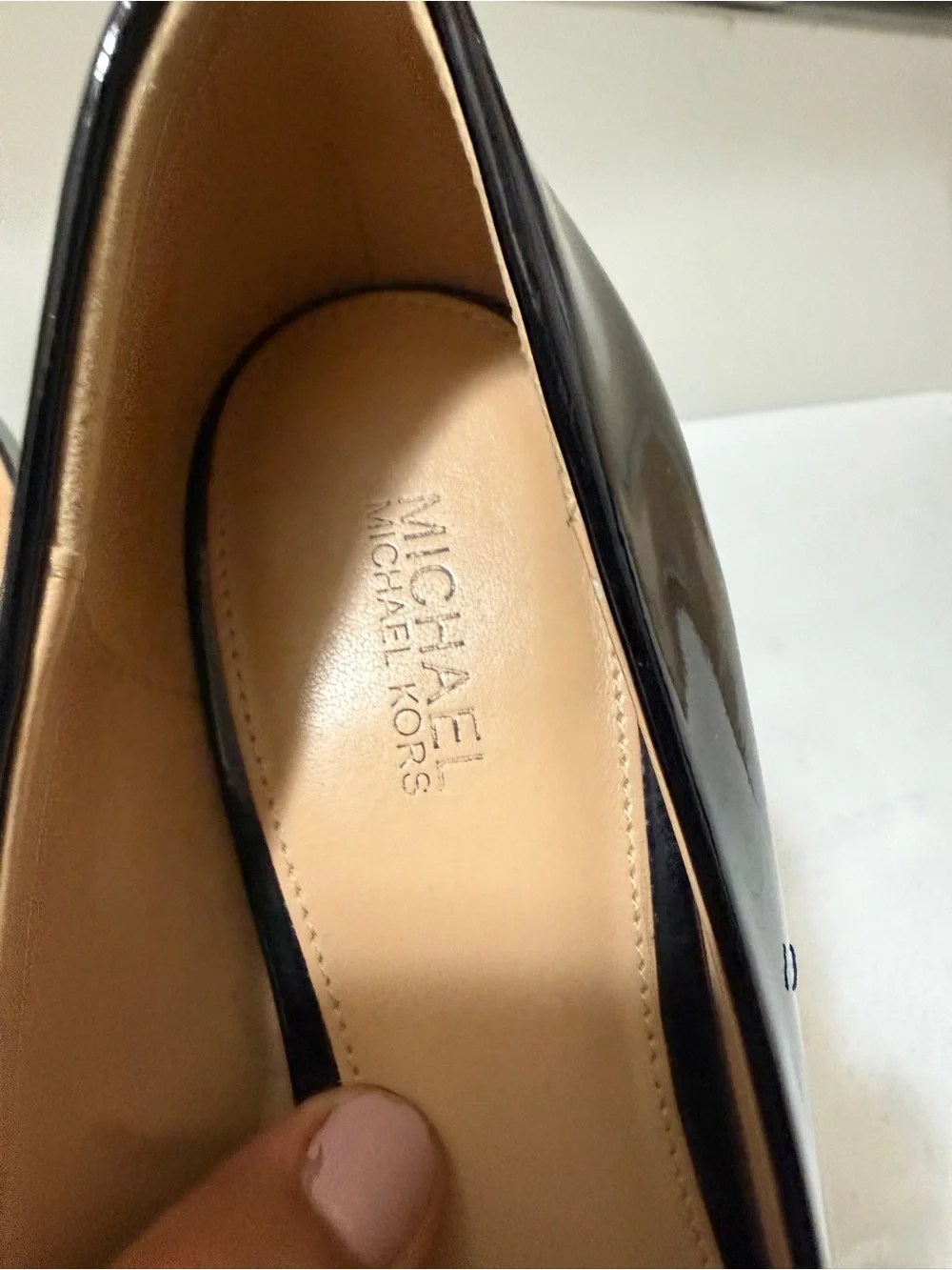 Michael Kors Black Patent Leather Ballet Flats